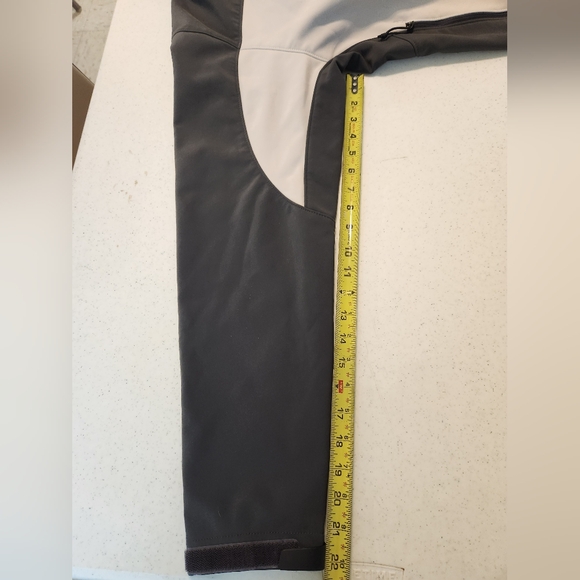 The North Face Mens M Apex Bionic Jacket Soft Shell Full Zip Pockets Black Gray - Picture 7 of 11